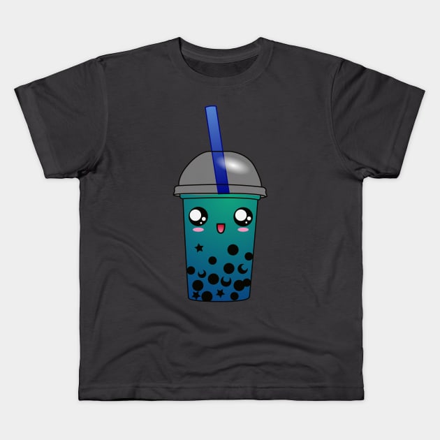 Happy Sailor Neptune Boba Kids T-Shirt by ziafrazier